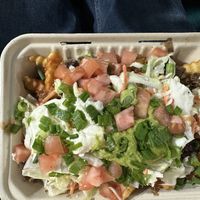 Loaded fries  at Vegan Mob in San Bruno