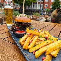 Texas bbq burger at Der Ostfriese in Emden