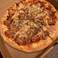Vegan Meat Fantasy specialty pizza at Monster Pizza in Deltona