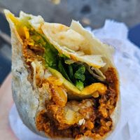 Vegan egg and chease at Plantega - Marinello's Gourment Deli in Brooklyn