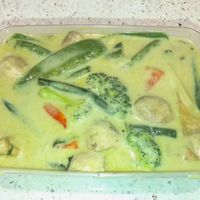 Thai Green Curry with vegetables and bean curd ( not sure if this was GF I think it was) at Thai Palm in Crows Nest