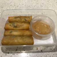 Vegetarian Spring rolls not GF at Thai Palm in Crows Nest
