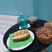 Pancho completo (by veggiland) at Kuyen Cervecería Vegana - Brewery in Buenos Aires