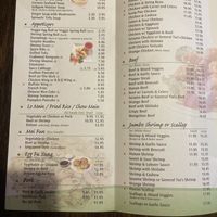 Menu  at Mr. Chan in Pikesville