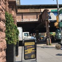 Front of venue--notice 125 Metro North Station across the street. at Ginjan Cafe in New York City