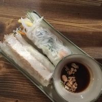 Sommerrollen mit Erdnusssoße at ANI House in Bremen