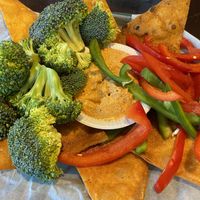 Hummus platter at Backwater Jacks in Osage Beach