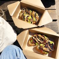 Avocado toast at Mango's in Exeter