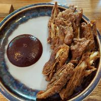 KFC, deep fried oyster mushrooms at Bistro Lupa in Copenhagen