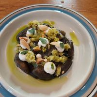 Black gnocchi at Bistro Lupa in Copenhagen