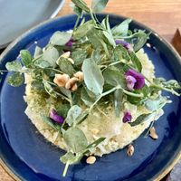 Cauliflower and ramson rice  at Bistro Lupa in Copenhagen