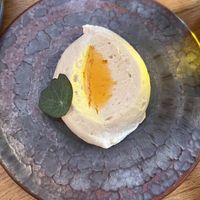 Whipped sunflower seed butter med jalapeño oil  at Bistro Lupa in Copenhagen