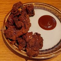 Lupa Fried Mushrooms with Homemade Ketchup at Bistro Lupa in Copenhagen