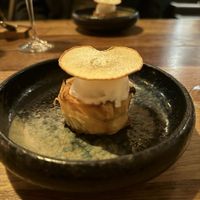 Apple strudel with pine ice cream   at Bistro Lupa in Copenhagen