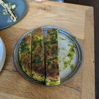 Flatbread. Best dish! at Bistro Lupa in Copenhagen