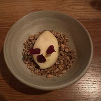 Tea Ice Cream / Grains / Cherry at Bistro Lupa in Copenhagen