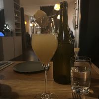 Pear kombucha drink that unfortunately just tasted alcohol and nothing elsee  at Bistro Lupa in Copenhagen