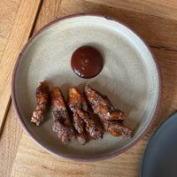 Lupa Fried Mushrooms at Bistro Lupa in Copenhagen