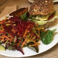 My vegan burger 🥰 at The Beech Cafe in Petersfield