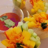 Fresh spring rolls.  at Thai Garden in Galway