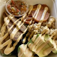 Deconstructed Burrito Bowl 😋   at The Country Eatery in Kahuku