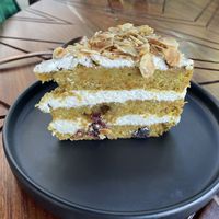 Vegan carrot cake  at Italdo  in Tulum