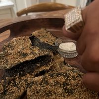 Nori chips  at Island Vintage Wine Bar in Honolulu