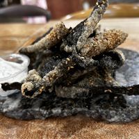 Nori chips with vegan aioli dip 10/10!!!  at Island Vintage Wine Bar in Honolulu