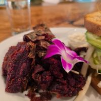 Crispy purple sweet potato at Island Vintage Wine Bar in Honolulu
