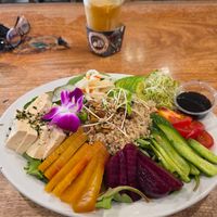 Tofu poke bowl at Island Vintage Wine Bar in Honolulu