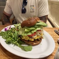 Vegan breakfast sandwich.  at Island Vintage Wine Bar in Honolulu