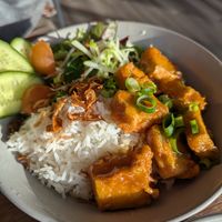 Satay tofu at Le Feu in Mornington