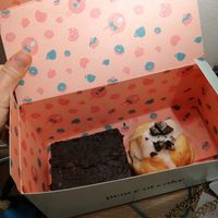 Slitty Brownie (Brownie mit Cookie-boden) und Oreo-Cookie at Kjeks - Schanze in Hamburg