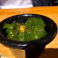 Candied jalapeños (super hot!) at Cantina Carnitas in Hitchin