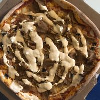 Kebab pizza  at Evergreen in Jonkoping