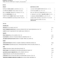 Beverage menu  at Love Supreme in Austin