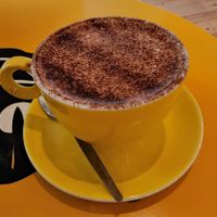 Mocha with oat milk at Dee Dees Vegan Cafe in Biggleswade