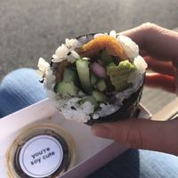 Sushi roll at Nofish in Montreal
