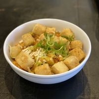 Vegan Mac n cheeze - tofu fried or fresh at The Guilt Free Glutton in Las Vegas