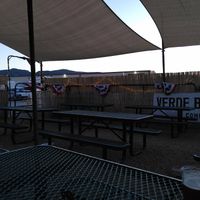 Seating arrangements outside at Verde Brewing Company in Camp Verde