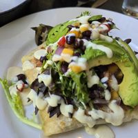 Vegan crunch wrap supreme at Javelina Cantina in Sedona