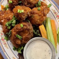 Buffalo cauliflower with ranch  at DC Vegan in Washington