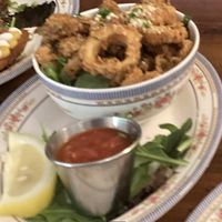 Calamari (sorry for the bad quality photo I had to crop it from a different photo)  at DC Vegan in Washington