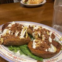 Potato skins  at DC Vegan in Washington