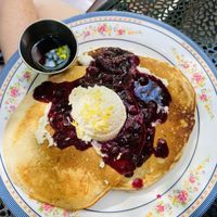 Blueberry Ricotta Pancakes  at DC Vegan in Washington