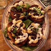 Baked potatoes   at DC Vegan in Washington