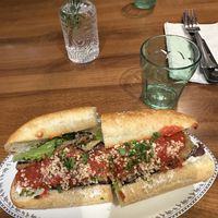 Eggplant Parmesan  at DC Vegan in Washington