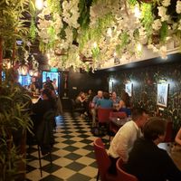 Great vibe in lower level at DC Vegan in Washington