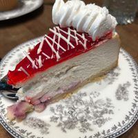 Raspberry cheesecake  at DC Vegan in Washington