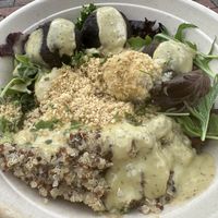 Meatball bowl (takeout)  at DC Vegan in Washington